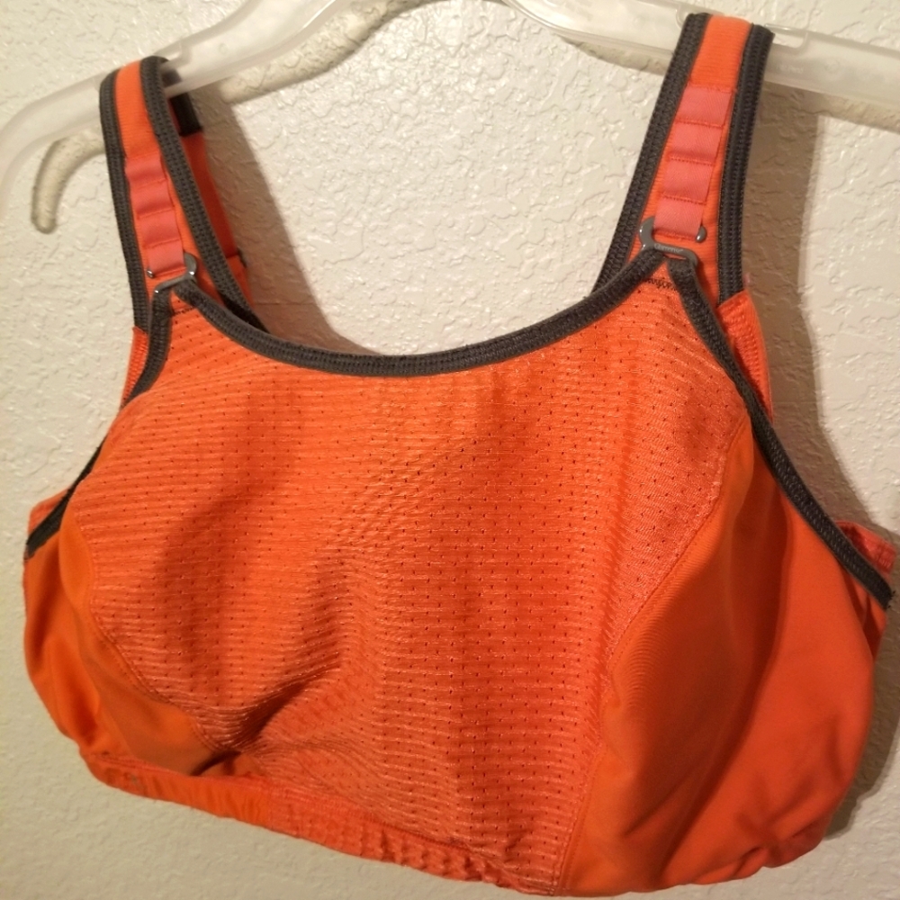 Glamorise Sport Elite Performance 40G Coral with Gray Trims